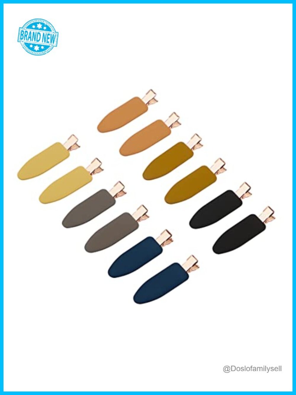No Crease Flat Duckbill Hair Clips Silicone Anti-Slip Makeup Styling Clips